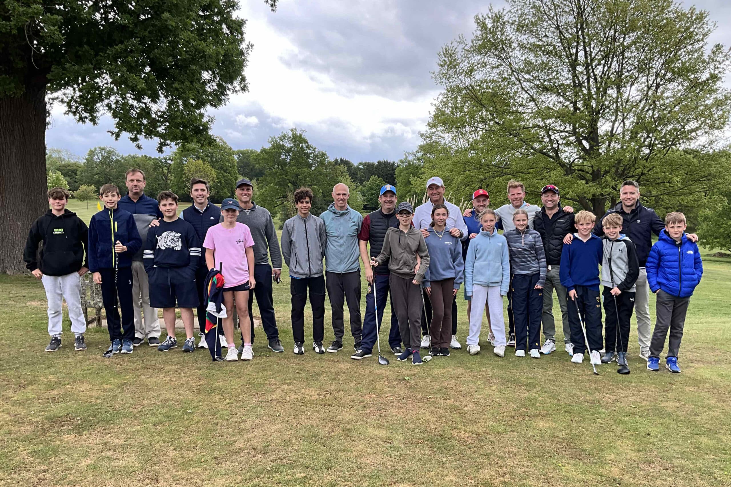 Adult and Child golf competition
